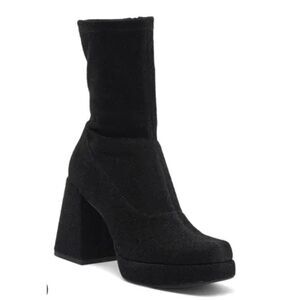 Abound Steffie Platform Bootie Black Glitter 8